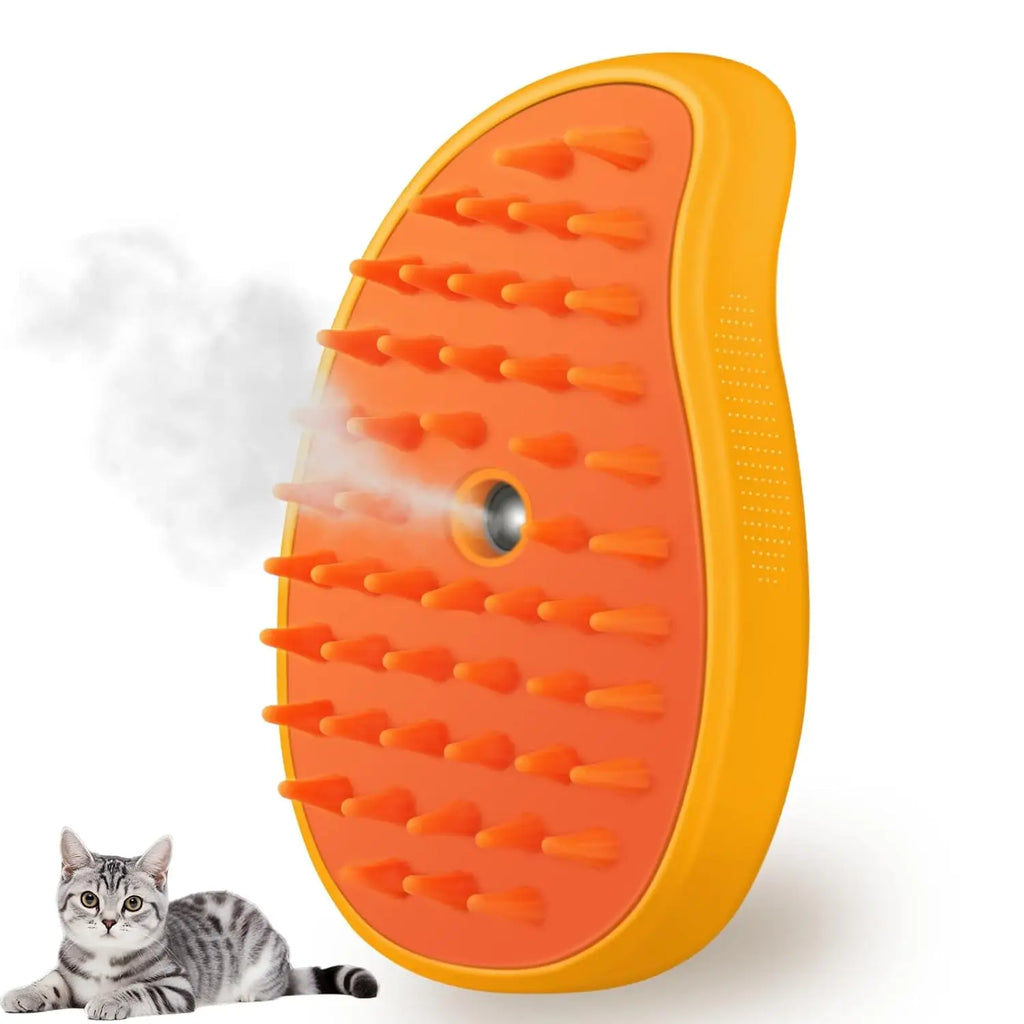 Cat Steam Brush 3 in 1 Dog Steamy Brush Cleanser Silicone Massage