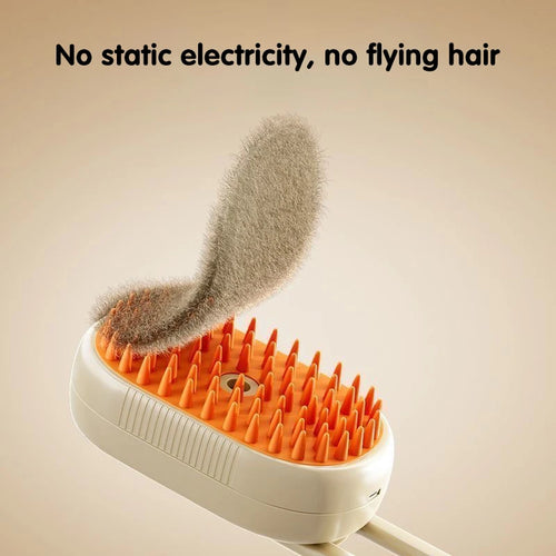 3 in 1 Pet Electric Steam Brush Cat and Dog Cleaning Spray Massage