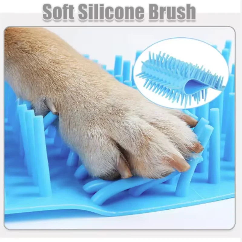 Pet Paw Cleaner Soft Silicone Foot Cleaning Brush Portable Pet