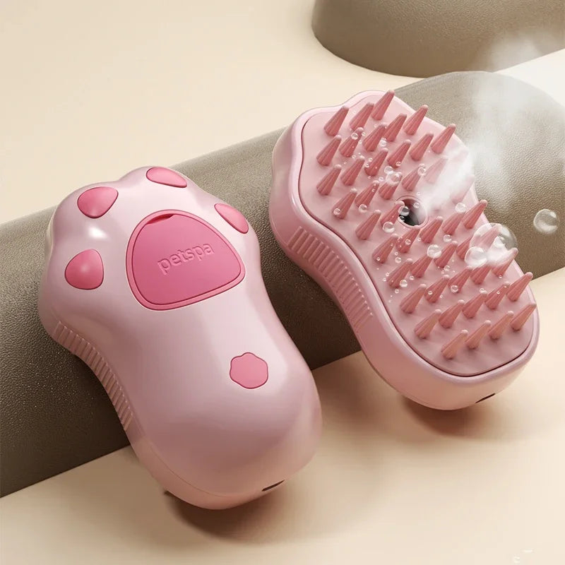 3In1Steampetdogbrushcat Steam Brush Electric Spray Cat Hair Brush Comb