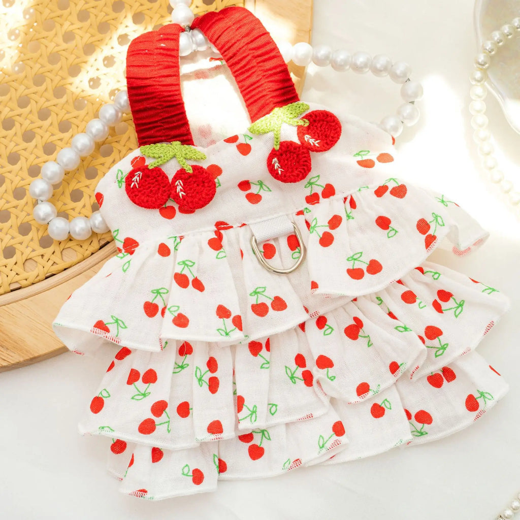 Pet Dress for Dogs & Cats - Layered Cake Style Printed Clothes