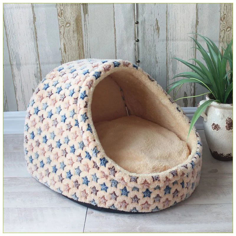 Pet Dog House Warm Dog Bed Kennel Soft Puppy Cushion Cat Nest Dogs