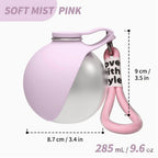 Portable Dog Water Bottle, Plastic/Stainless Steel Pet Water