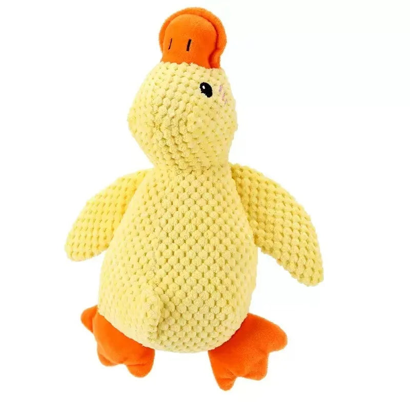 Little Yellow Duck Dog Toy Plush Companion Sleep, Bite Resistant