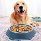 Slow Feeder Dog Bowl Anti-Choking PUppy Food Bowl Anti-Slip Pet