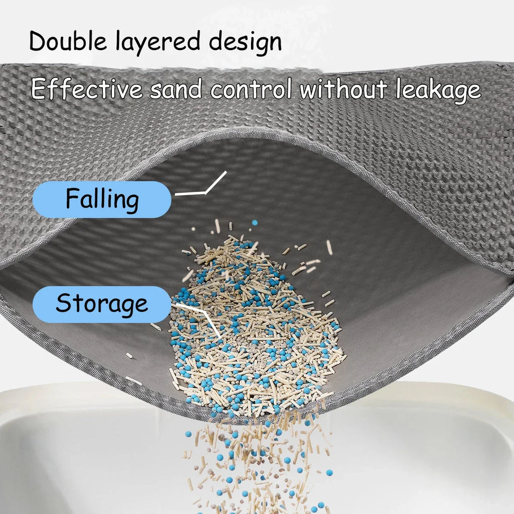 Large Size Cat Litter Mat-Advanced Honeycomb Double Layer
