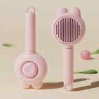Self-Cleaning Pet Slicker Brush One-Click Cat Dog Hair Remover