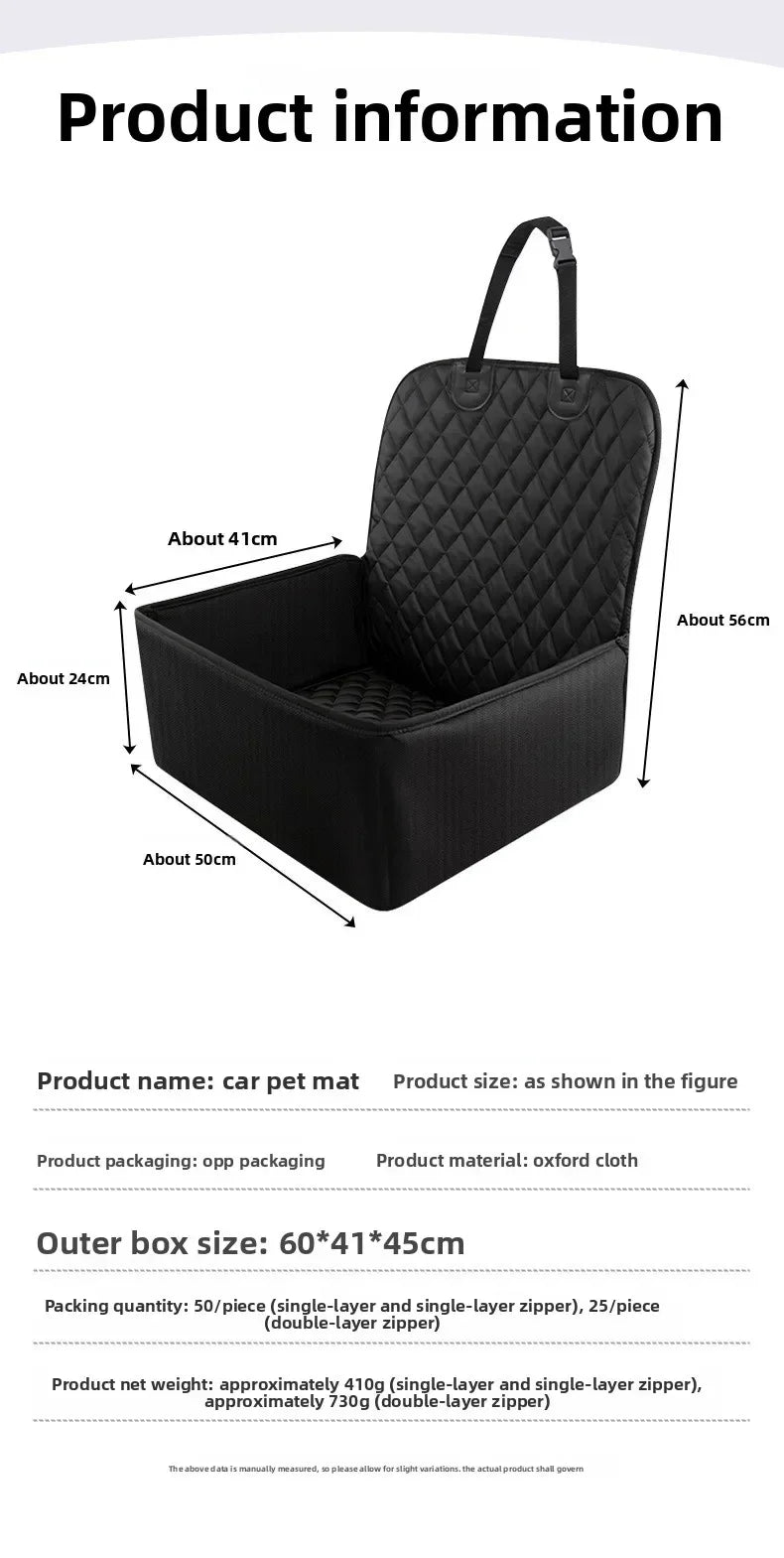 Waterproof Scratch Resistant Dog Car Seat Cover Hammock Protector