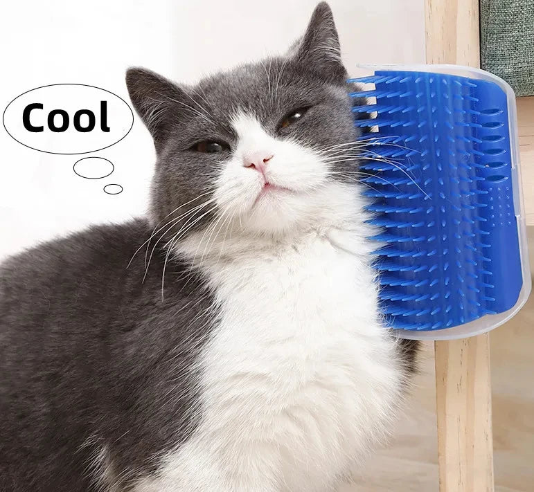 Massage Pet Cat Brush Corner Scrape Hair Removal Beauty Clean