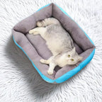 Large Pet House Dog Bed Cat Mat Long Plush Deep Sleeping Warm Soft