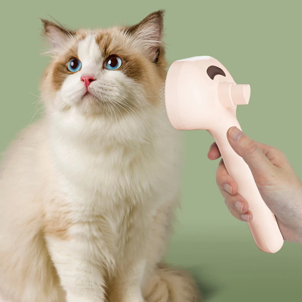Pet Clean Steam Spray Dog Grooming Brush Unique Steam Brush for