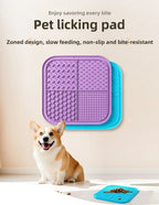 Pets Silicone Lick Mat for Dogs Cats Slow Food Plate Suction Cups