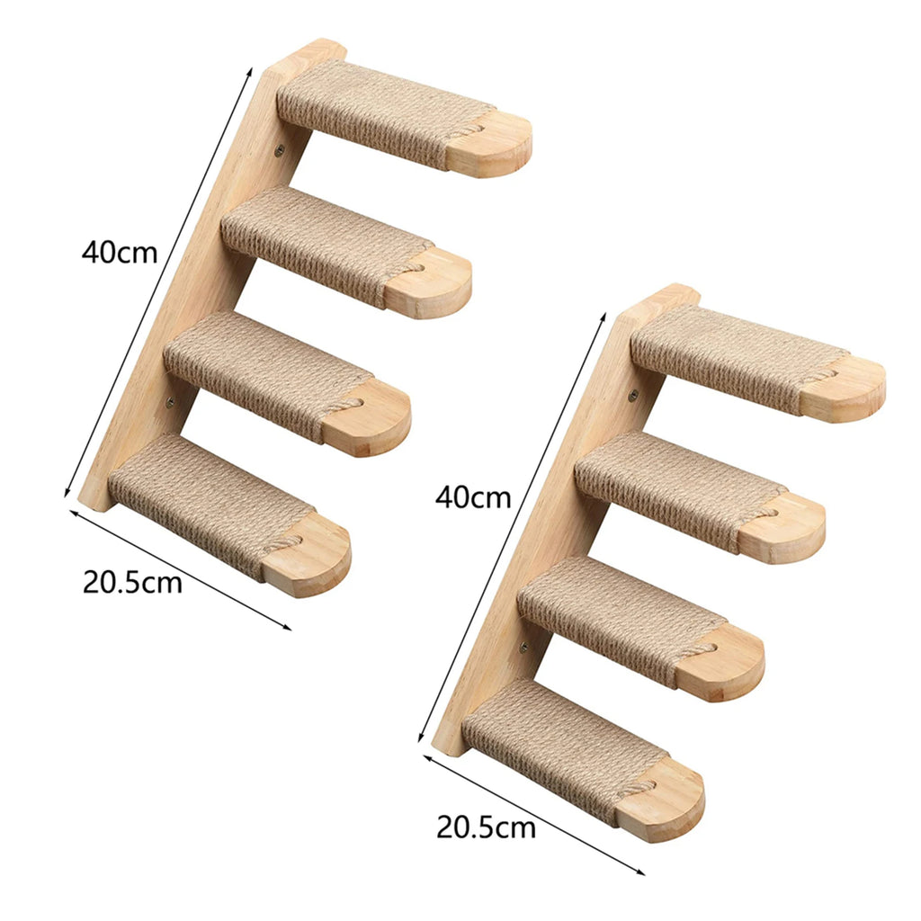 Diy Cat Wall Climbing Shelves Hammock Scratching Post Scratcher