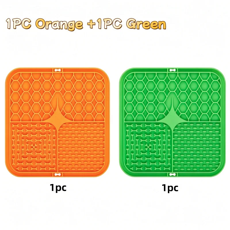 Silicone Dog Lick Mat for Bathing and Training