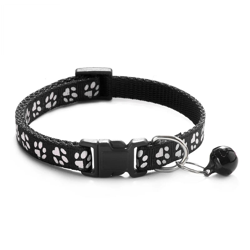 New Hot Pet for Cat Bell Collar Dog Print Cat Collar Multi-Color