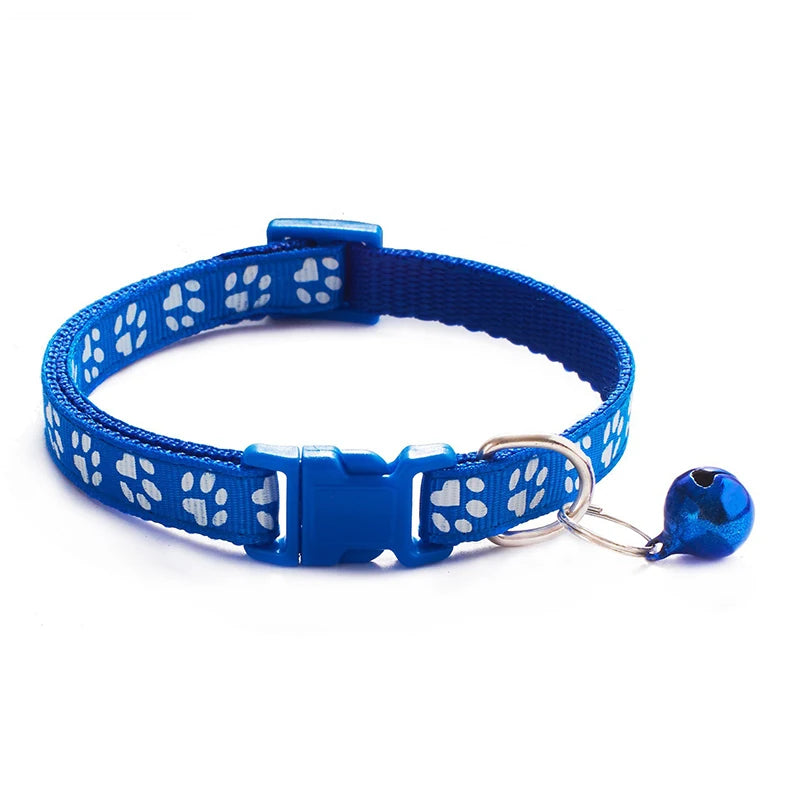 New Hot Pet for Cat Bell Collar Dog Print Cat Collar Multi-Color