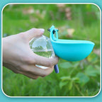 2-In-1 Portable Dog Water Bottle Foldable Silicone Dog Bowl