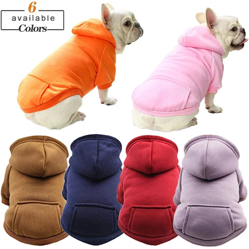 Autumn Winter Pet Dog Hoodies Warm Coat Sweater Small Medium Dog