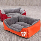 Large Pet House Dog Bed Cat Mat Long Plush Deep Sleeping Warm Soft