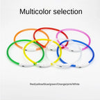 USB Rechargeable Fiber Optic Collar Pet Dog LED Light Collar