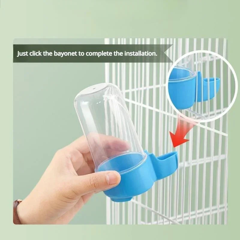 Hanging Pet Feeder Water Dispenser Pet Bird Food Box Squirrel