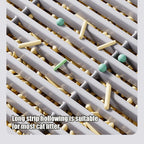 Litter Catcher Litter Trap Mat Cat Ramp Double Layer Elevated Tray