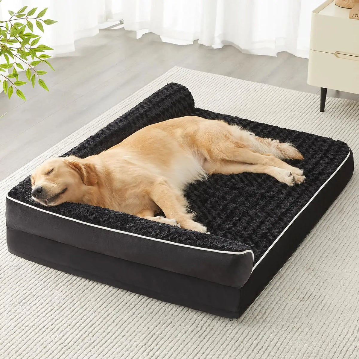 Orthopedic Dog Bed for Large Dogs – Waterproof Sofa-Style Bed with