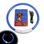Luminous Pet Dog Collar Waterproof LED Dog Collar Rechargeable