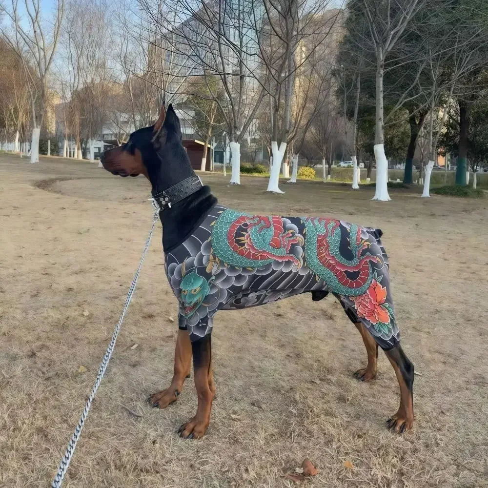 Creativity Four Seasons Dog Cat Tattooed Vest Funny Breathable Pet