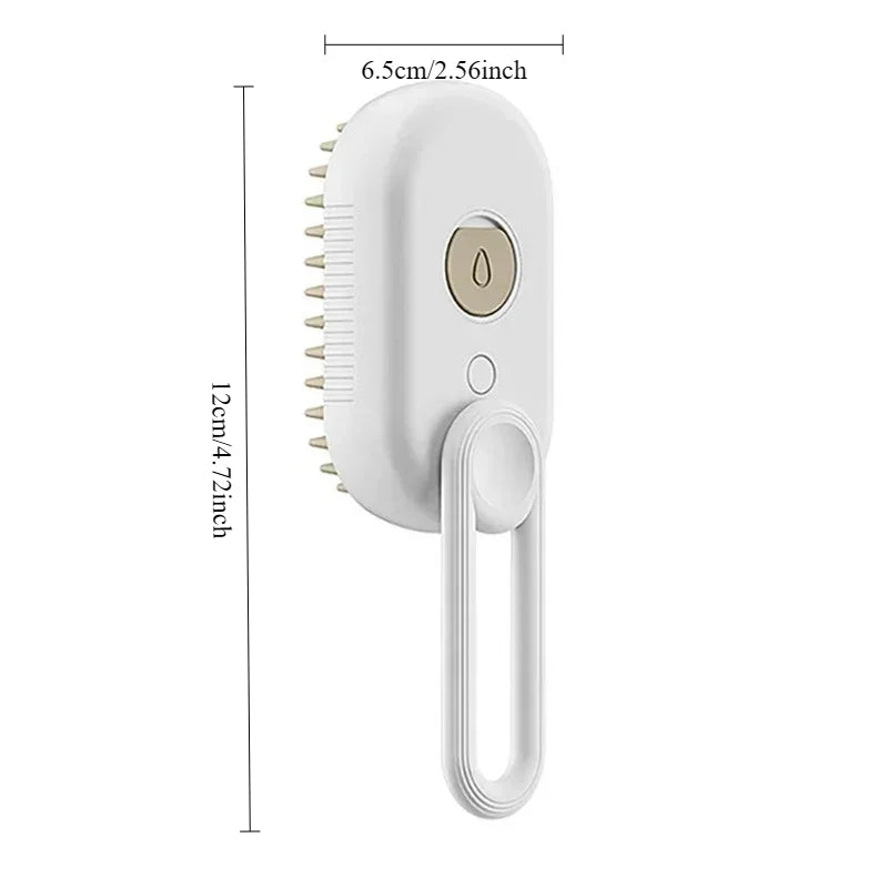 3 in 1 Steam Cat Brush Pet Hair Remover Vaporizer Grooming Comb