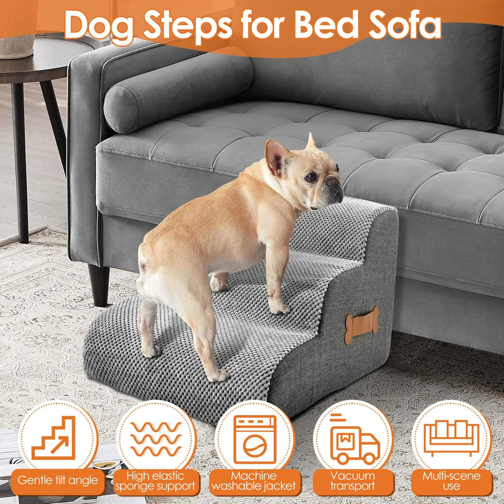 Ladder Dogs Pets Bone Handle Puppys Stairs Beside Sofa Bed Ramp