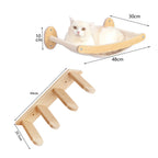 Diy Cat Wall Climbing Shelves Hammock Scratching Post Scratcher