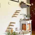 Diy Cat Wall Climbing Shelves Hammock Scratching Post Scratcher