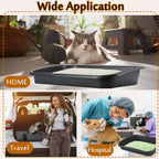 Premium Litter Box, Oversized Pet Litter Box, Low Entry Open