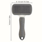Self-Cleaning Pet Brush,One-Click Hair Removal, Round Tip Slicker