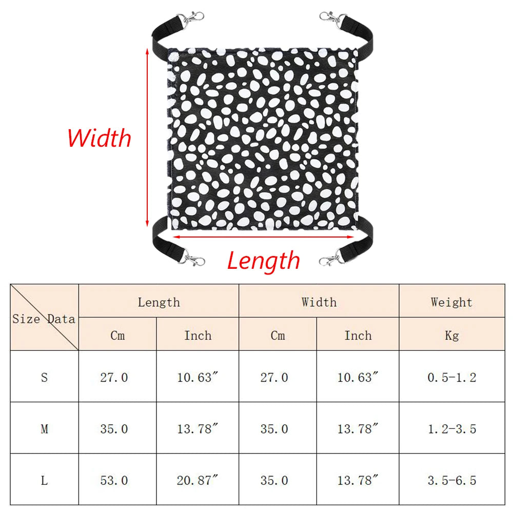 Plush Cat Hammock Autumn Winter Pet Mats for Cats Hamster