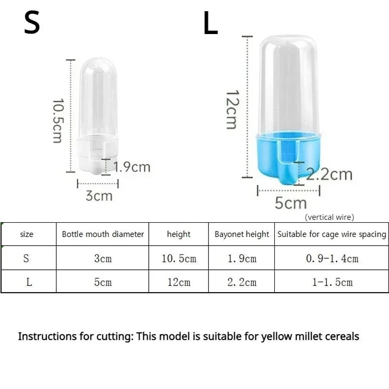 Hanging Pet Feeder Water Dispenser Pet Bird Food Box Squirrel