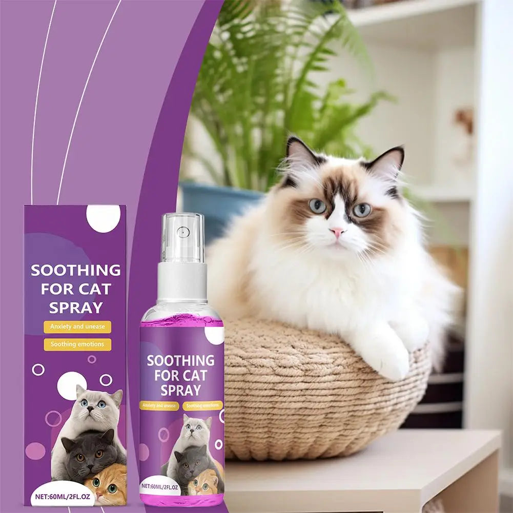 Pet Calming Spray Pet Pheromone Cat Emotional Soothing Spray Anti Stress Non-irritating Health Cleaning Supplies For Cats