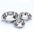 Large Capacity Stainless Steel Dog Bowl Anti-Slip Anti-Rust Dog
