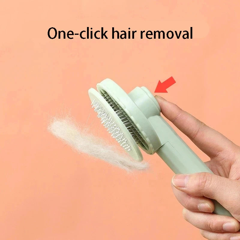 Pet Hair Removal Comb Cat Brush Self Cleaning Slicker Brush for