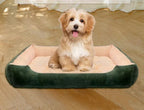 Large Pet House Dog Bed Cat Mat Long Plush Deep Sleeping Warm Soft