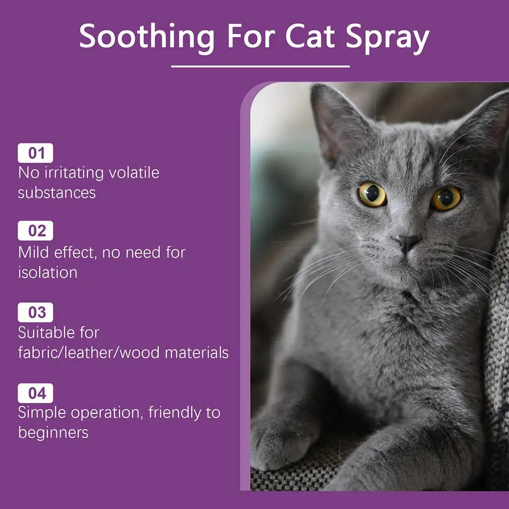 Pet Calming Spray Pet Pheromone Cat Emotional Soothing Spray Anti Stress Non-irritating Health Cleaning Supplies For Cats