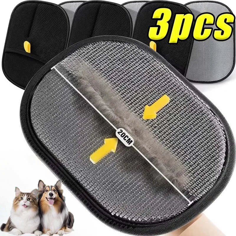 Pet Grooming Cleaning Glove Double-Sided Washing Dog Cat Glove