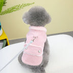 Warm Fashion Ins Winter Pet Dog Clothing Houndstooth Dog Coat