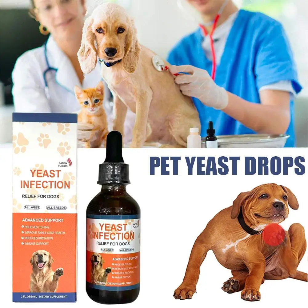 60ml Pet Yeast Drops for Dogs And Cats - Supports Gut Health Nutrient Absorption And Enhances Overall Quality of Life