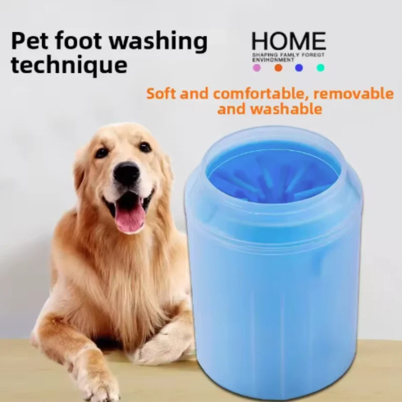 Pet Paw Cleaner Soft Silicone Foot Cleaning Brush Portable Pet