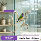 Bendable Bird Rope Perch Linen Climbing Toy Non Slip Grip with