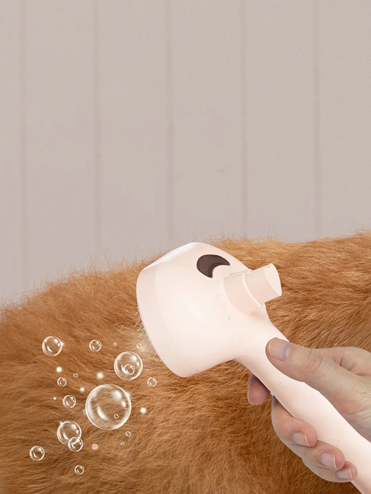 Pet Clean Steam Spray Dog Grooming Brush Unique Steam Brush for