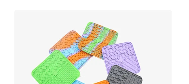 Pet Placemat Cat Slow Feeding Mat Dog Lick Mats Silicone Pets