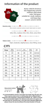 Pet Christmas Clothes Classic Merry Christmas Print Fall Winter